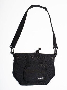 X-girl Mills Logo Bucket Shoulder Bag, Black